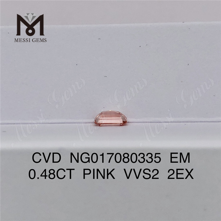 NG017080335 EM 0.48CT PINK VVS2 2EX lab diamond CVD 