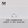 3.03ct H Round Shape Loose cvd diamond price per carat Price