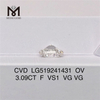 3.09ct F VS1 VG VG OVAL CVD IGI Certificate diamond laboratory
