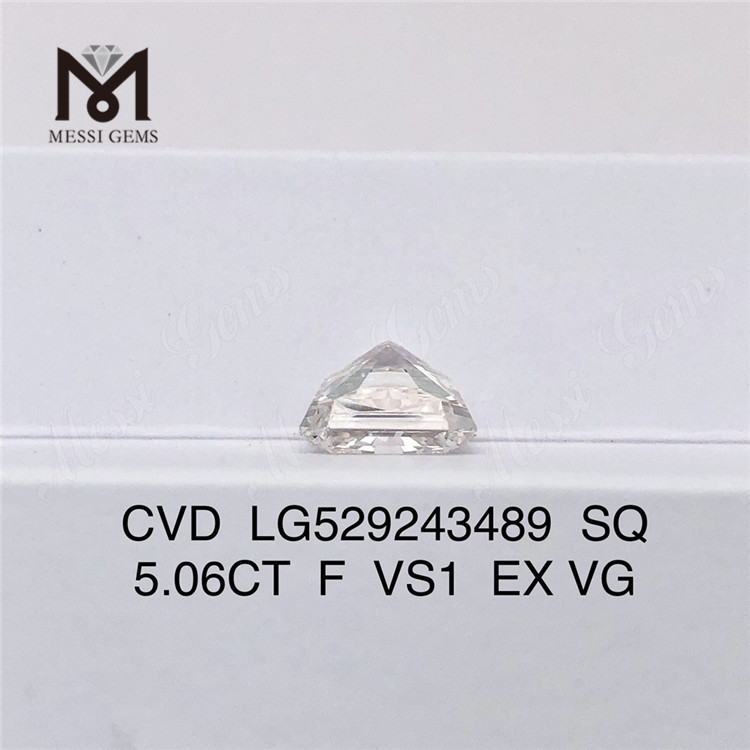 5.06CT F VS1 EX VG CVD SQ Lab Diamond High Quality 