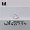 3.65CT G VS2 ID EX EX lab grown diamond high quality lab diamonds manufacturer