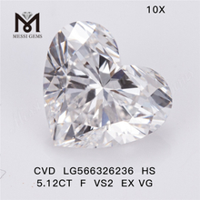 5.12CT F VS2 EX VG HS lab diamond CVD LG566326236 