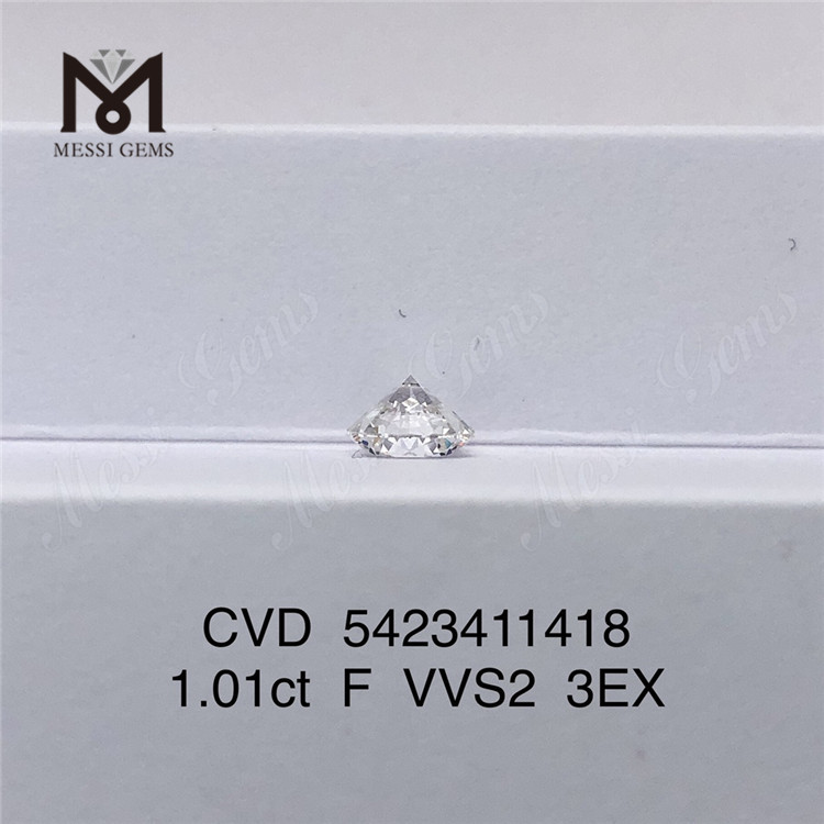 1.01ct Lab Grown Diamond Price F VVS2 3EX Cultured loose lab created diamonds for sale