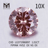 1.01CT FIPINK VVS2 wholesale lab created diamonds CVD LG371986897