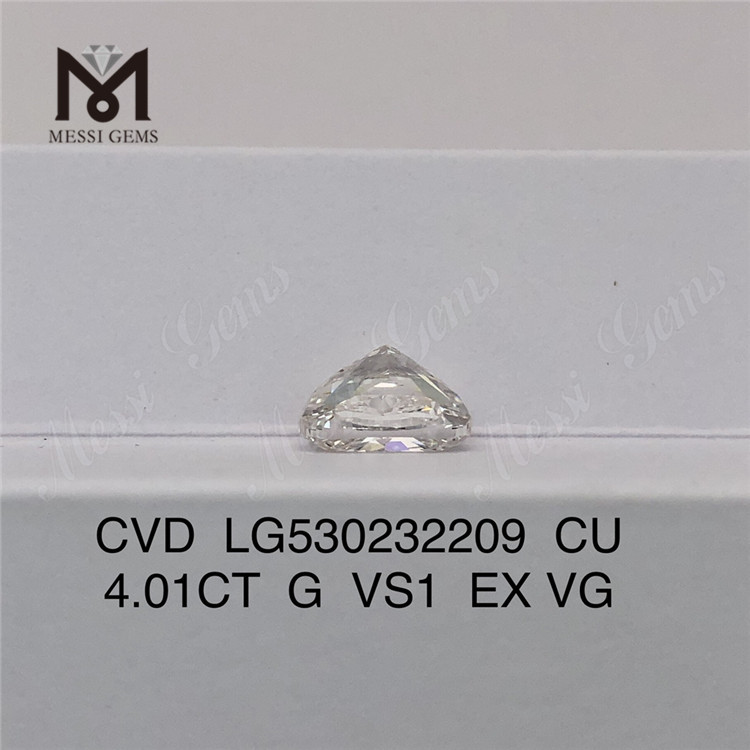 4.01CT G cvd lab grown diamond manufacturers vs1 cvd loose synthetic diamonds for jewelry