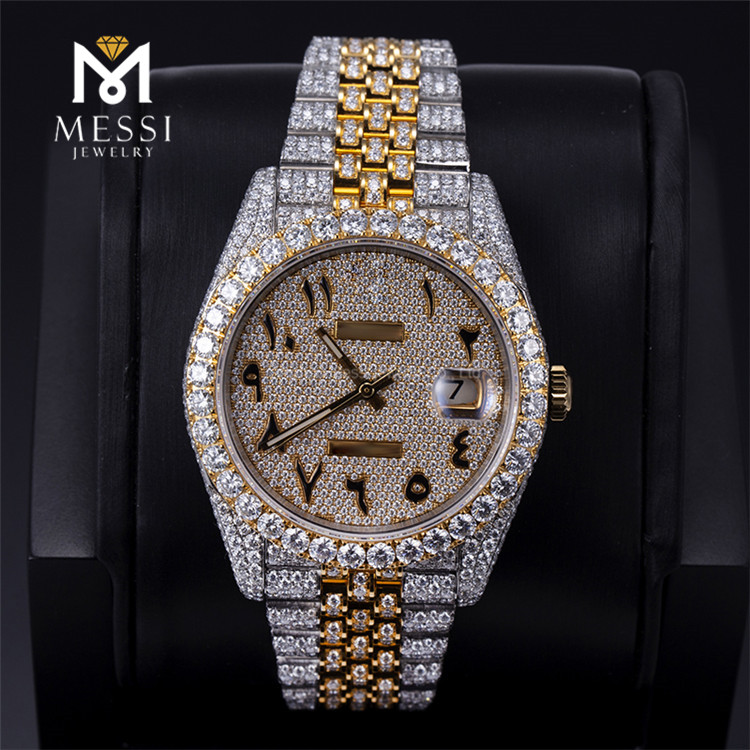 Moissanite diamond watch sports business men\'s Swiss watches for husband