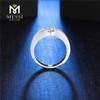 new arrival quality gold plated 925 sterling silver men rings with moissanite