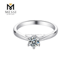 whole price high quality couple 925 silver moissanite eternity Ring