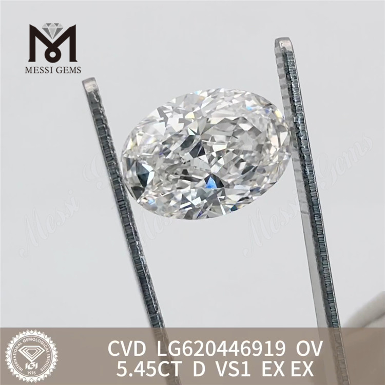 5.45CT D VS1 CVD OV manufactured diamonds wholesale丨Messigems LG620446919 