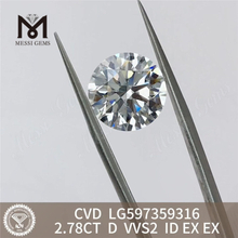 2.78CT D VVS2 ID EX EX cvd diamond price list LG597359316 