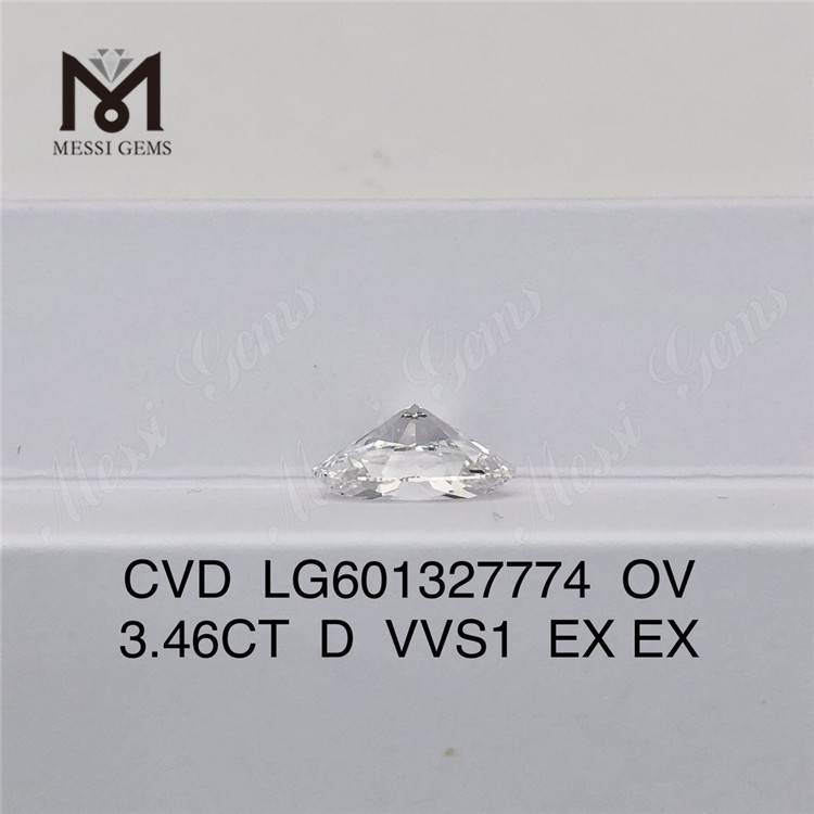 3.46CT D VVS1 ov cvd diamond online LG601327774 