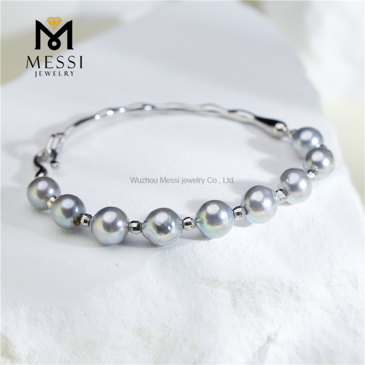 7-8mm S925 Akoya pearl bracelets Sophistication