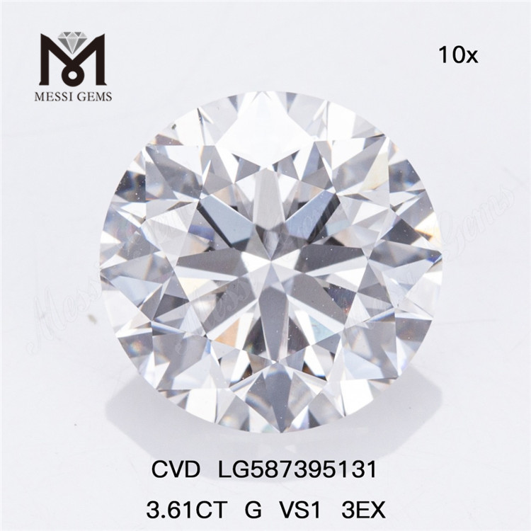 3.61CT G VS1 3EX CVD Diamonds The Designer\'s Secret to Stunning Jewelry LG587395131丨Messigems