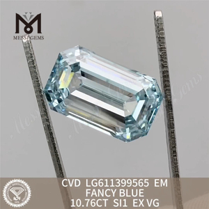 10.76CT SI1 EM FANCY BLUE laboratory-grown diamond CVD LG611399565 
