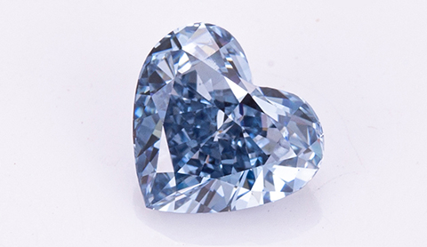 Blue lab grown diamond