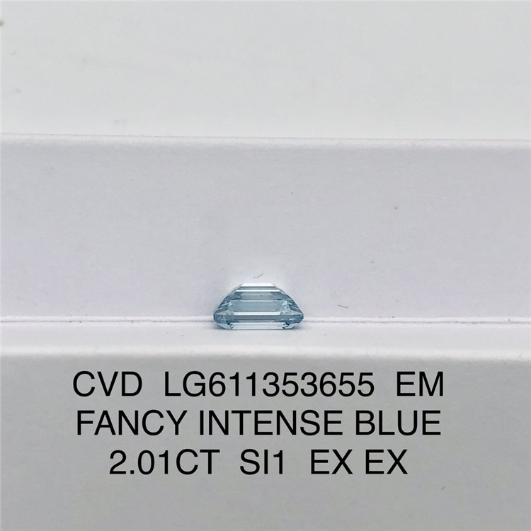 2.01CT Em Fancy Intense Blue Lose Lose Diamond CVD LG611353655 