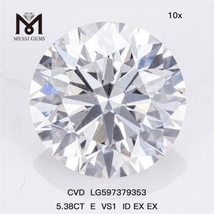 5.38CT E VS1 ID EX EX Lab-Fabricated Diamonds CVD LG597379353丨Messigems