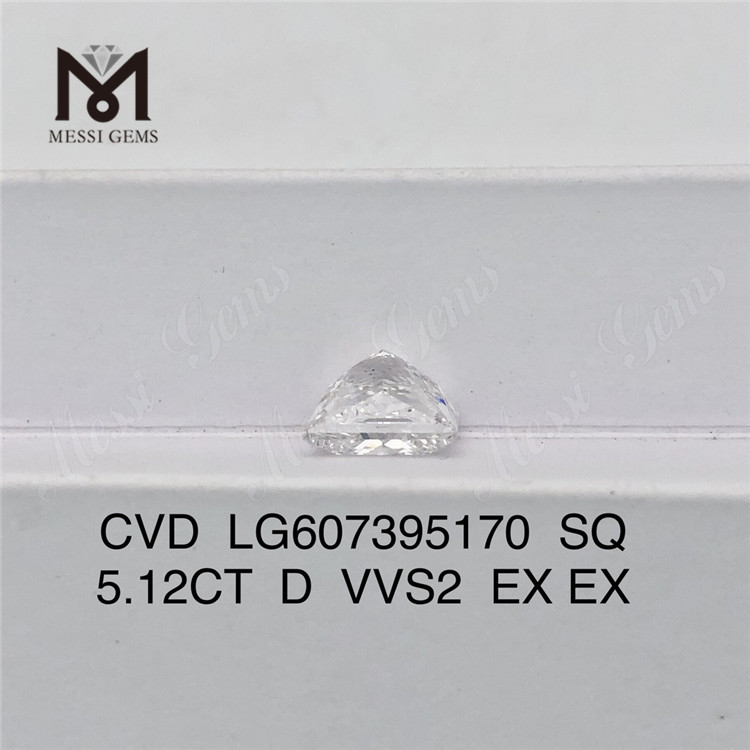 5.12CT D SQ VVS2 lab grown diamond china CVD IGI LG607395170