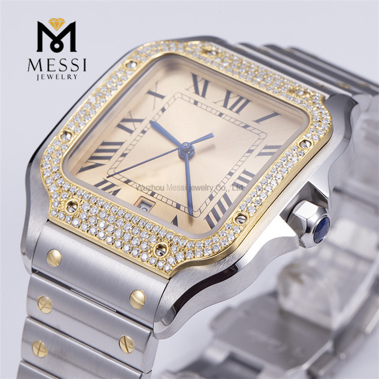 Brillance et force inégalées Montres Moisanite élégantes pour hommes