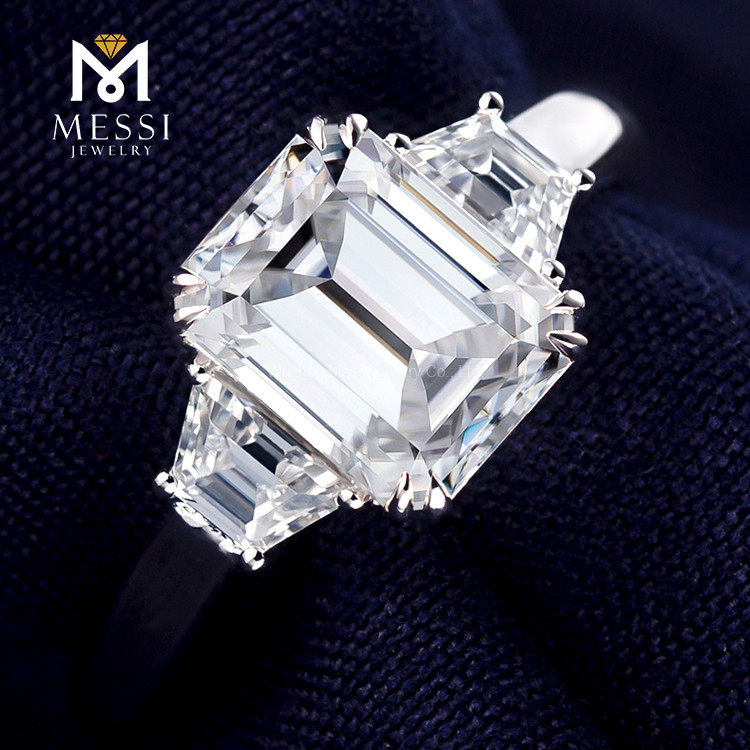 three diamond engagement ring