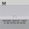 1.00CT G SI2 EX EX VG VG VG Find Your Perfect Natural Diamond Unveil Brilliance S547167丨Messigems