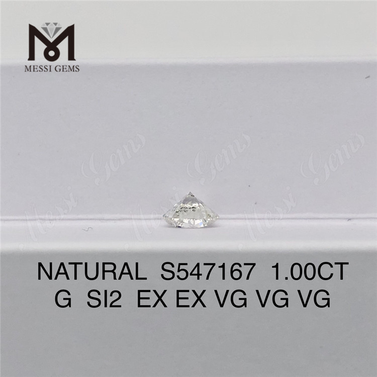 1.00CT G SI2 EX EX VG VG VG Find Your Perfect Natural Diamond Unveil Brilliance S547167丨Messigems