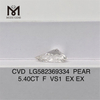5.40CT F VS1 PEAR cut CVD Diamond LG582369334 