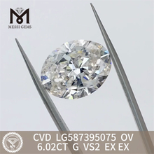 6.02CT G VS2 OV CVD loose lab diamond LG587395075 
