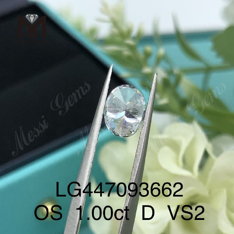 1.00 carat D VS2 Clarity Grade OVAL lab diamonds HPHT