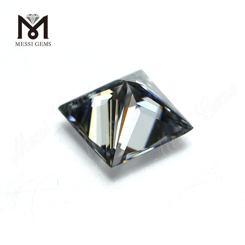 12*12mm Grey SQ Cut synthetic moissanite