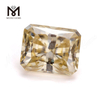 factory loose emerald cut fancy yellow moissanite stone price 