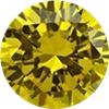 Yellow cubic zirconia stones