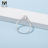 Fancy Design 925 Sterling Silver Ring Hollow Woman Ring 1ct Moissanite Ring