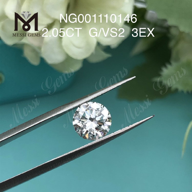 2.05ct G Round lab diamonds VS2 EX Cut Grade