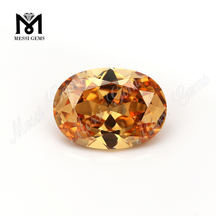 wholesale 13x18mm oval cz cabochon champagne cubic zirconia