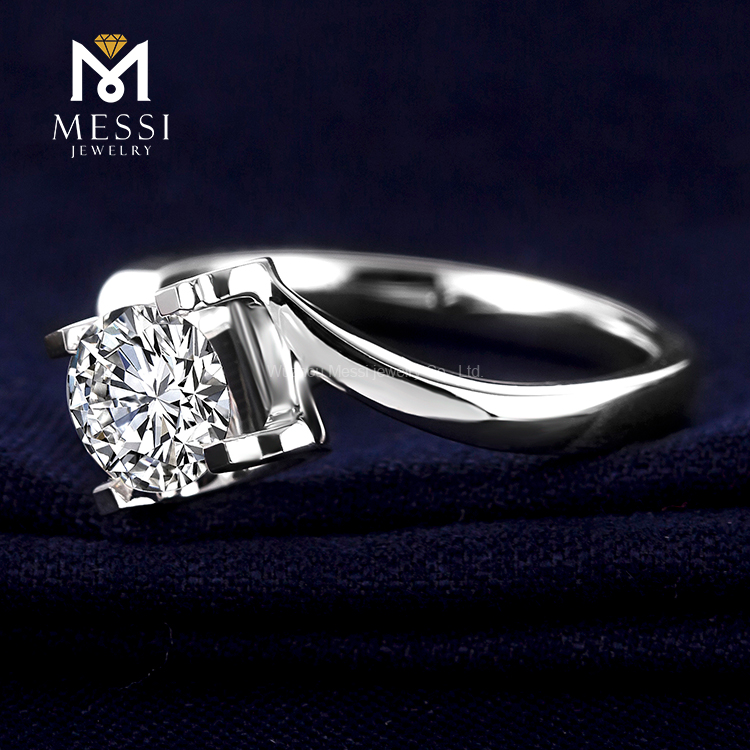 moissanite gold ring
