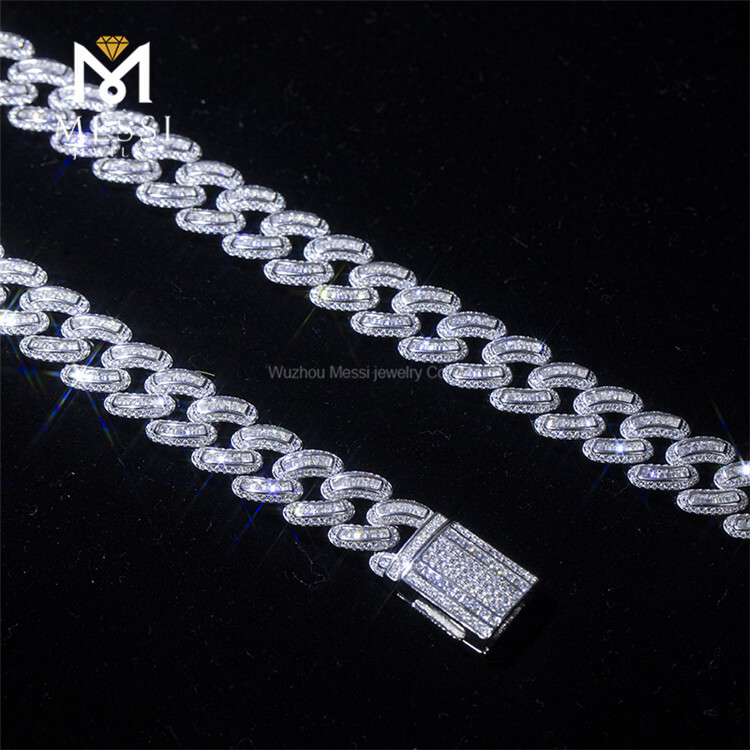 20inch To 24inch Mens Silver Cheap Cuban Link Necklace for Sale