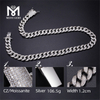 925 Silber handgefertigt Moissanit aus Bling Cuban Chain Link
