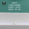 0.58CT D/VS1 lab manufactured diamonds IDEAL EX EX 