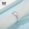 Messi Gems 2ct moissanite ring white gold plating 925 sterling silver ring
