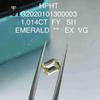 1.014ct FVY emerald cut loose lab grown diamond SI1