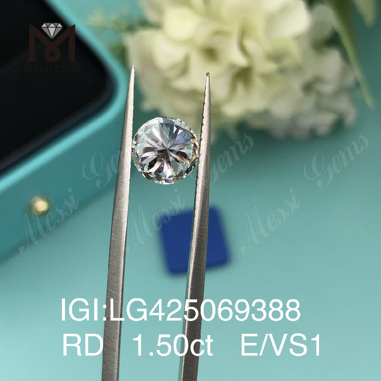 1.50 carat E/VS1 VG lab diamond 1.5 carat Round 