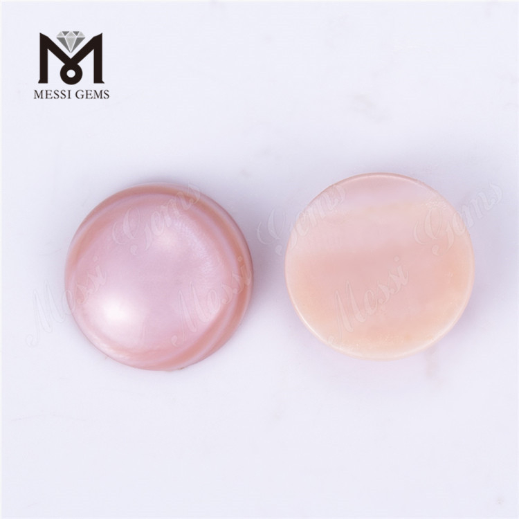 Round Shape Purple Shell Mother of Pearl