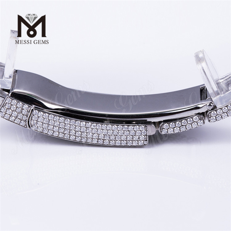Hand Set Iced Out Fashion Luxury 100% Brand Custom Design Woman Men Vvs Moissanite Watch