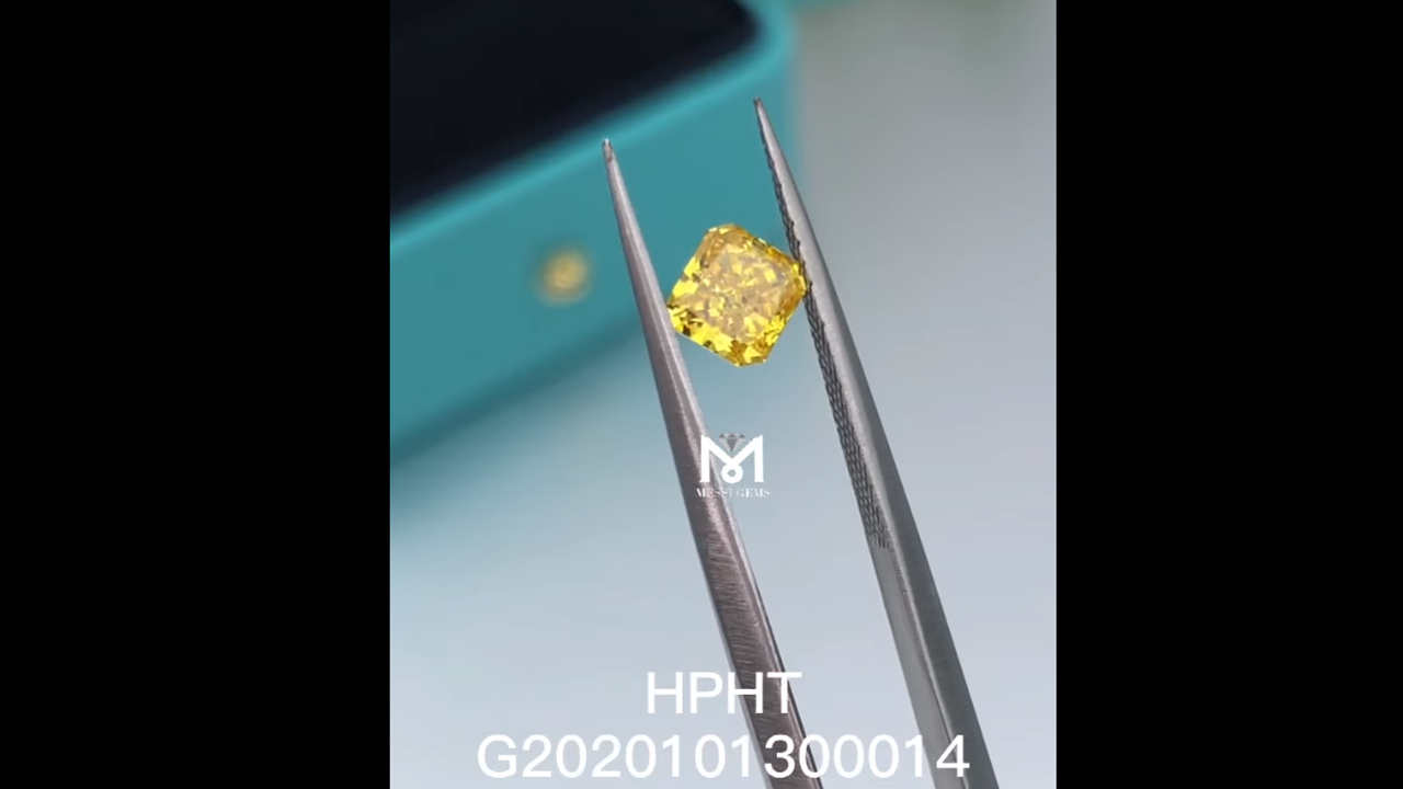 0.585ct fiy vs2 ex vg radiant lab grown diamond video