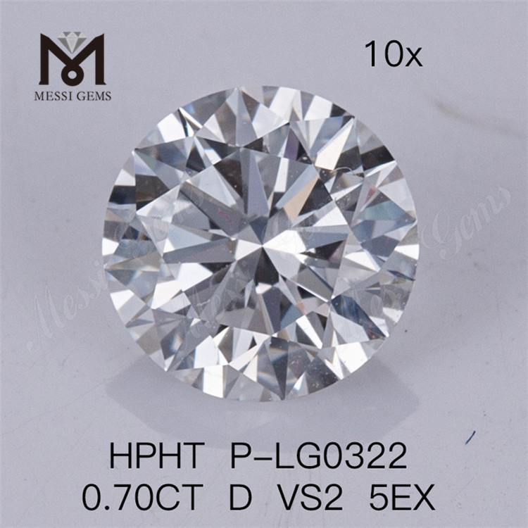 0.70CT HPHT Artificial Diamond D VS2 5EX Lab Diamonds