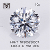 1ct D VS1 3EX Round Lab Grown Diamond HPHT