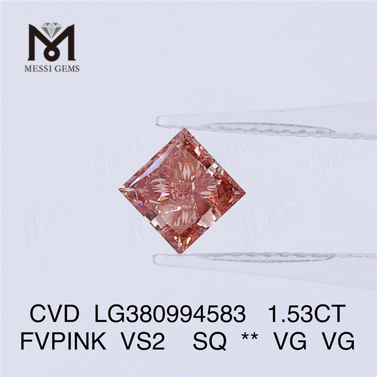 1.53CT FVPINK VS2 SQ lab diamond wholesale CVD LG380994583