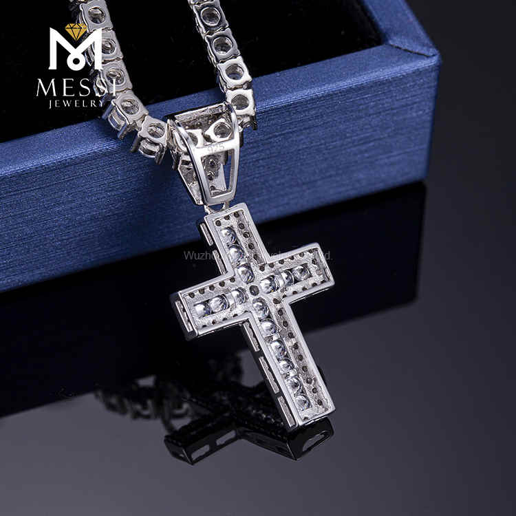custom mens iced out jewelry iced out jcross necklace cheap