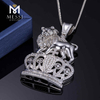 Chaîne de rappeur personnalisé & Crown Design Hip Hop Bijoux bon marché